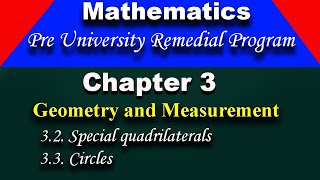 Pre University remedial program mathematics  Geometry and Measurement [upl. by Melinda]