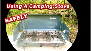 How To Use a Camping Gas Stove   3 Safety Tips [upl. by Allisirp104]