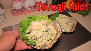 CHICKEN Salad Вкусный КУРИНЫЙ СалатTOVUQLI Salat Tayyorlash Salatlar tayyorlash 2022 Salad [upl. by Eillod]