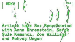 Sex Reenchanted artists talk Anna Ehrenstein Şafak Şule Kemancı Zoe Williams with Mehveş Ungan [upl. by Aihsyn]