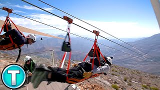 Worlds Longest Zipline  Jebel Jais UAE [upl. by Inal336]