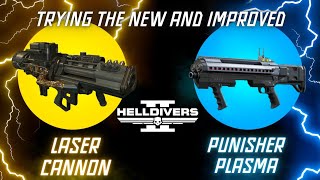 Helldivers 2  Trying the Punisher Plasma and Laser Cannon Changes Large Volume Bodies [upl. by Aleciram]