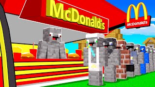 Ich ERÖFFNE einen STEIN MCDONALDS in Minecraft [upl. by Miguela276]