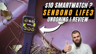 Best smartwatch for 10 Senbono Life 3 Unboxing I Review I App I Bluetooth call I Waterproof test [upl. by Elmer]