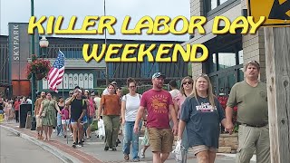 LABOR DAY KILLER CROWD in GATLINBURG vacationstationtv [upl. by Encrata]