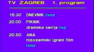 Raspored programa TV Zagreb za 23071989 [upl. by Zilef54]