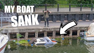 MY FISHING BOAT SANK IN THE CANAL [upl. by Tj]