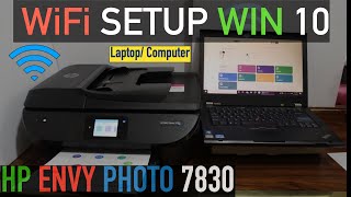 HP Envy Photo 7830 SetUp Laptop Computer  Windows 10 Review [upl. by Hairim]