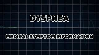 Dyspnea Medical Symptom [upl. by Sergei339]