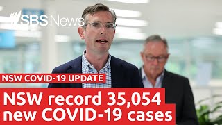 Watch NSW COVID19 update I SBS News [upl. by Jarita]