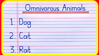 20 Omnivorous animals name  Omnivorous animals  Omnivores animals  सर्वाहारी जानवरों के नाम [upl. by Juta]