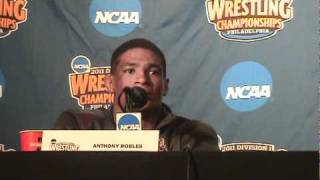 125pound NCAA Division I Champion Anthony Robles of Arizona State [upl. by Lazaro]