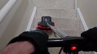 Cleaning Filthy Stairs Using An Oreck Orbiter amp A Hog Hair Pad SETT  VLM [upl. by Ecniv]