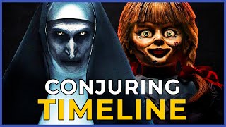 Alle Conjuring Filme chronologisch von Conjuring 1 bis The Nun 2  Conjuring Timeline [upl. by Cindie]