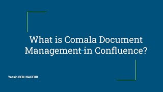 What is quotComala Document Managementquot in Confluence [upl. by Damian]