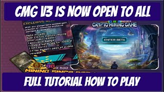 CryptoMiningGame V3 Update  Full Tutorial How To Play [upl. by Sekofski]