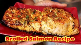 Lemon Butter Broiled Salmon [upl. by Aihseuqram705]