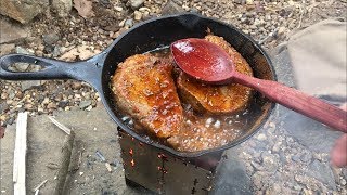 COOKING STEAK WITH THE BUSHBOX LF [upl. by Divod]