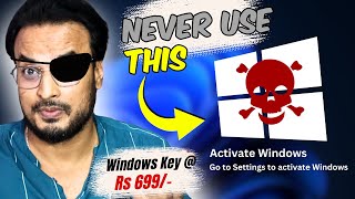 NEVER USE quotNot Activated or Piratedquot Windows OS🤩 Windows Key  Rs 699 [upl. by Arah]