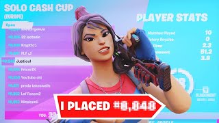 How I placed 2997th in the Fortnite Duo Evaluation Cup 🥶 [upl. by Aicilanna]