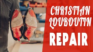 Christian Louboutin Red Soles Restoration  Red Bottom amp Heels  Designer Shoe Repair [upl. by Akissej]