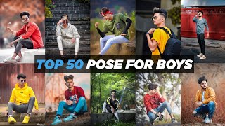 Top 50 Best pose for man  New Stylish Photo Poses for Men  Pose like Model PK Photography [upl. by Isoj]