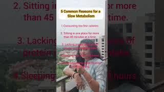 5 Common Reasons for a Slow Metabolism metabolism slowmetabolism trending ytviral shortsfeed [upl. by Riccardo378]