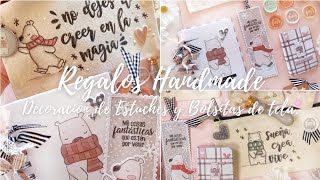 🌾¡¡REGALOS HANDMADE DIARIO ESTUCHE BOLSITAS de TELA MARCAPÁGINAS y mucho más [upl. by Vlad496]