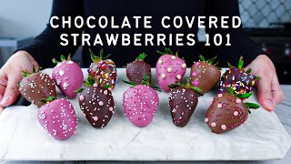 My favorite easy chocolate strawberries no thermometer [upl. by Amati]