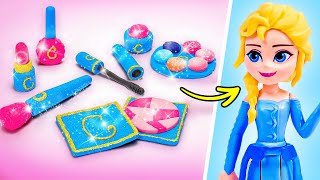 How To Make Princess Glittery MakeUp Set 💄👑 EASY CLAY DIY ✨ by Slick Slime Sams Maker World [upl. by Suiradal]