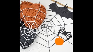 How to Make a Spider WEB The EASIEST and FUNNIEST DIY halloween decoration shorts [upl. by Nimajeb]