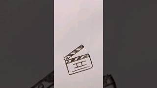 How to draw a clapperboard step by step with easy fast way [upl. by Hunger860]