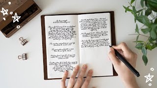 how i improved my handwriting  creating a handwriting journal [upl. by Lacsap]