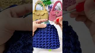 Tutorial per la borsa alluncinetto 初心者向けかぎ針編みCrochet for beginners 뜨개질 초보 crochet かぎ針編み [upl. by Akzseinga]