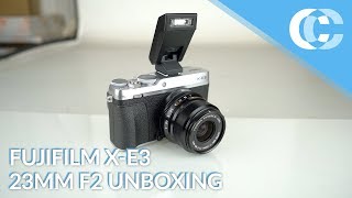 Fujifilm XE3 XF 23mm F2 R WR KIT Unboxing [upl. by Ahsenahs]