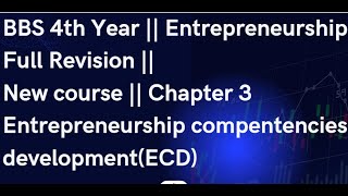 BBS 4th Year  Entrepreneurship  Chapter 3 Full Revision  New course  ECD [upl. by Moina898]