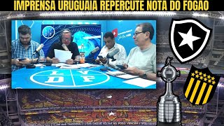 reações URUGUAIAS à carta do BOTAFOGO e CONMEBOL  PEÑAROL jogará no CENTENÁRIO [upl. by Godric418]