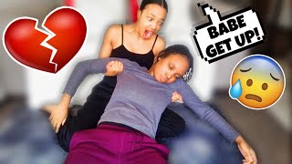 Pass Out Prank On Girlfriend Cute Reaction [upl. by Xenos]