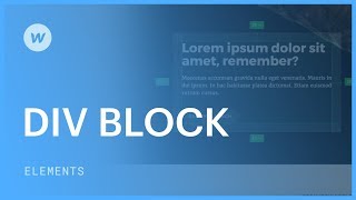 Div blocks  Web design tutorial [upl. by Harrus]