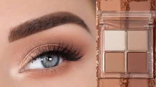 My GoTo Everyday Eyeshadow Look Using Only 1 Brush  ColourPop Free to Be Quad [upl. by Avilo675]