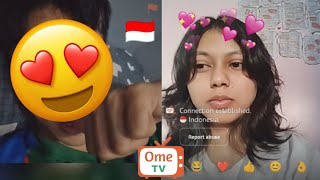 Met an Indonesian on OMETV 🇮🇩 omegle [upl. by Muhcon]