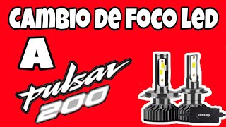 Como cambiar un foco led a Pulsar 200 NS  160 NS [upl. by Lisetta]