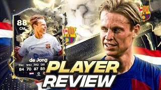 88 THUNDERSTRUCK DE JONG SBC PLAYER REVIEW EAFC 24 ULTIMATE TEAM [upl. by Nudd]