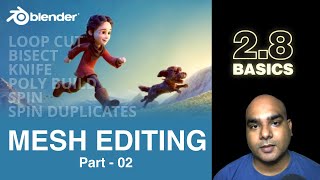 Blender 28 Mesh Editing 02 in Hindi [upl. by Blalock]