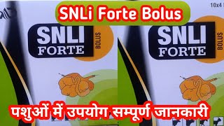 SNli forte bolus uses in cattle [upl. by Ttergram]