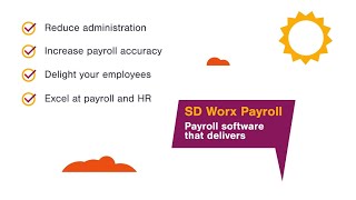 SD Worx Payroll The payroll software that delivers [upl. by Darrick]