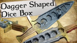 Making A Dagger Shaped Dice Box [upl. by Covell232]