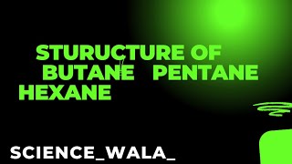 Structure of butane pentane hexane Science topic science education teacher shorts [upl. by Enahs]