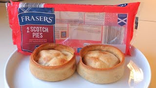 Frasers 2 Scotch Pies  ALDI  Food Review [upl. by Michaud642]