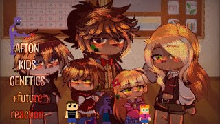 Afton Kids Genetics 🧬⁉️ future reaction past William and Mrs Afton react Gacha Club [upl. by Cati]